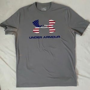 American flag Under Armour heat gear t-shirt